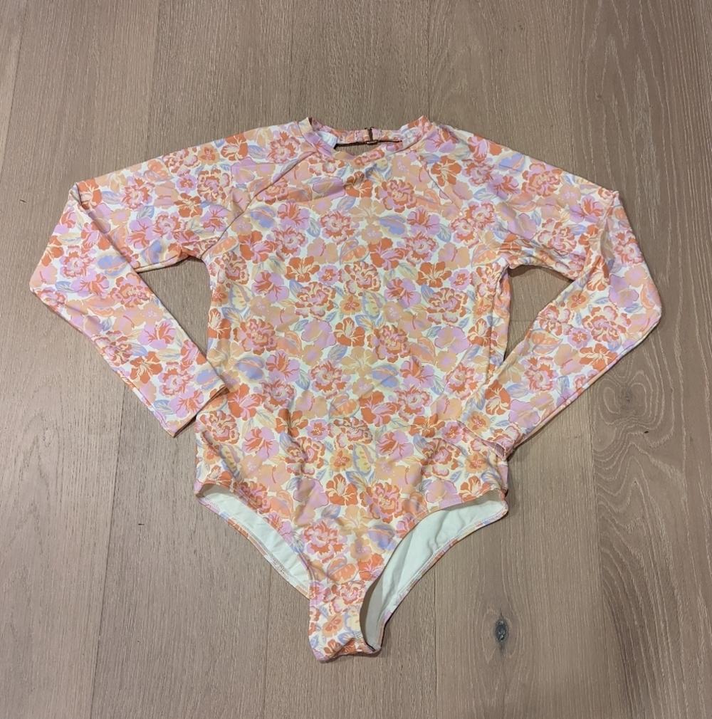 Floral Long Sleeve One Piece